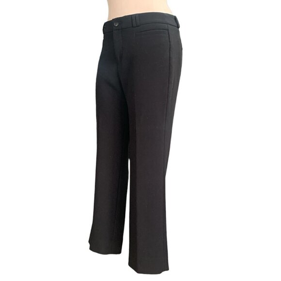 Banana Republic "Logan Crop" Trouser Dress Pants Sz 4 Black #113H - Picture 6 of 10